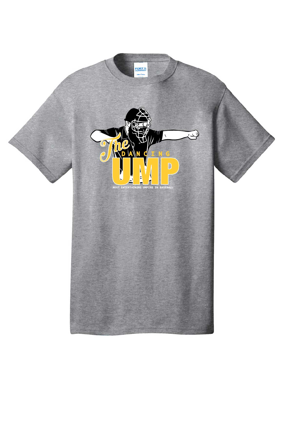 The Dancing Umpire Youth Cotton T-Shirt - Athletic Grey