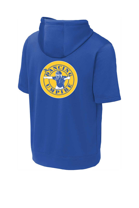 The Dancing Umpire Adult (Unisex) Performance Short Sleeve Hoodie - Royal