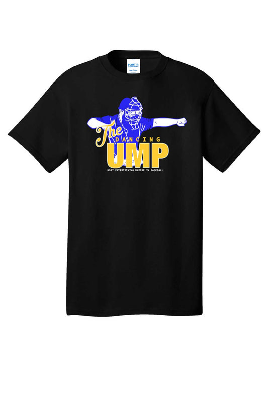 The Dancing Umpire Adult Cotton T-Shirt - Black