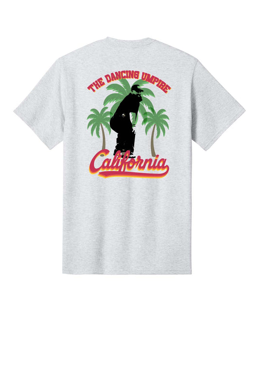 *NEW* EXCLUSIVE CALIFORNIA The Dancing Umpire Adult Cotton T-Shirt - Ash Grey