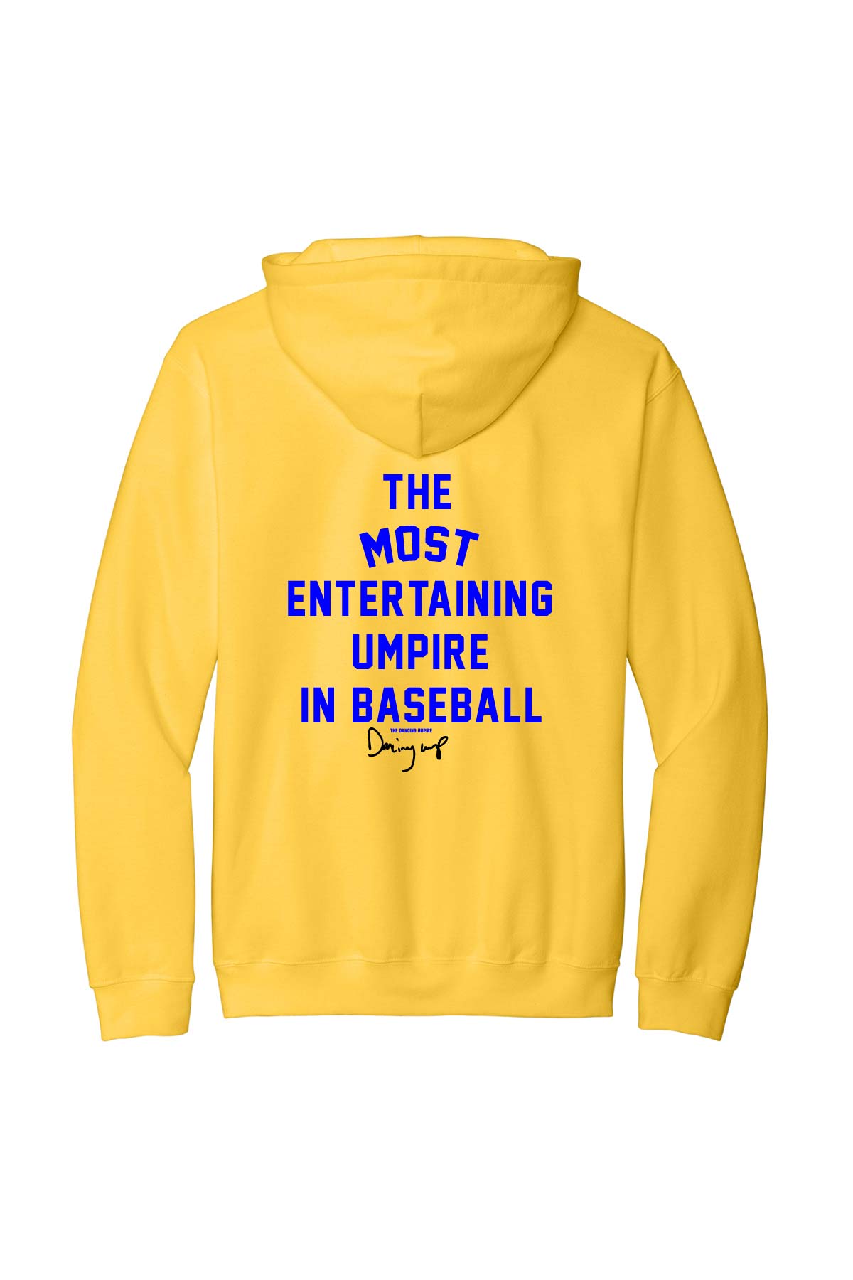 *NEW* The Dancing Umpire Adult (Unisex) Cotton Hoodie - Yellow